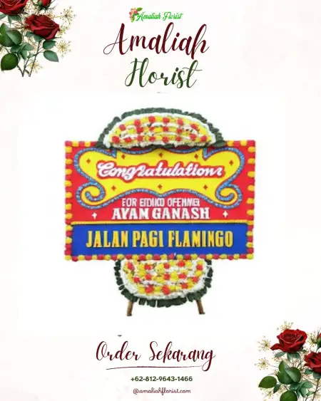 Sewa Papan Bunga Bajuran